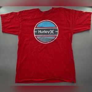 Hurley Red Graphic Logo‎ T-Shirt Men’s Large